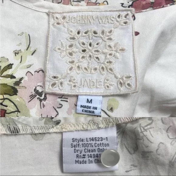 Johnny Was Isabella Floral Three-Quarter Sleeve Blouse - Picture 6 of 6